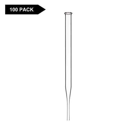 StonyLab Glass Dropper Pipettes, Thick Borosilicate Glass Dropping Pipettes, 1ml Non-Graduated Liquid Transfer Pipettes