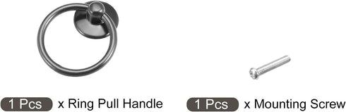 Ring Pull Handle, 1Pcs Iron Hardware Drop Ring Pulls Knobs (52mm/2.05") for Home Box Cabinet Drawer