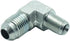 1 Piece 3/8" Male JIC (9/16"-18 Tpi) x 1/8" Male NPT Hydraulic Fitting 90° Elbow to 37° Flare Pipe Adapter