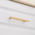 SANCHAKOU 2 Pack 96Mm Dresser Handles Drawer Wardrobe Cabinet Furniture Shoe Cabinet Bedside Table Brass Gold Handle