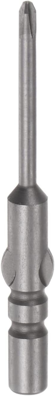 Magnetic Phillips Screwdriver Drill Bit 4mm Round Shank 1.8mm PH00 Cross Head, 1.5 Inch Length for Power Tool