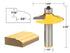 YONICO 1/2-Inch Shank Cabinet Door Edge Router Bits Classical Euro Style 12164