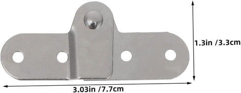 6pcs Zerodeko Folding Desk Hinges and Furniture Shelf Brackets, Left Right Foldable Support Hinges for Folding Tables