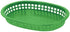 TrueCraftware 10-3/4" Set 12- - Oblong Fast Food Basket Green Plastic of Fry Fast Food Reusable Foodservice Restaurant