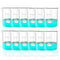ONiLAB Scientific Glass Beakers Shot Glass, 50ml, 3.3 Borosilicate Griffin Low Form, Pack of 12