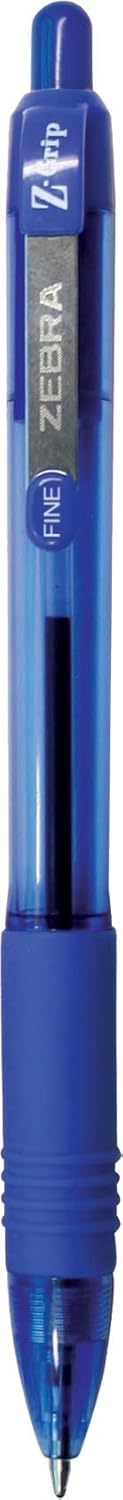 Zebra Pen Z-Grip Retractable Ballpoint Pen, Fine Point, 0.7mm, Black/Blue, 30-Pack, 25030 by Zebra