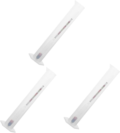 Generic 2 Sets Home Brew Hydrometer Kit Round Cylinder Triple Scale Alcohol Meter