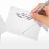 LUXPaper A2 Contour Flap Invitation Envelopes | White | 4 3/8" x 5 3/4" | 80lb. Text | 100% Recycled | 50 Qty