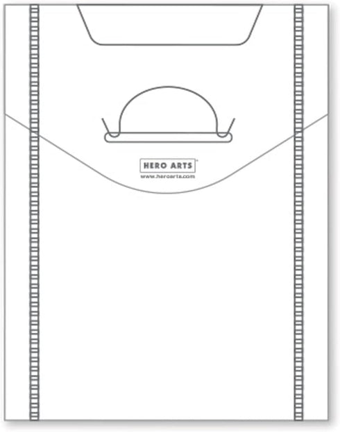 HERO ARTS Storage ENVELOPES 4X5, 10PK, Clear