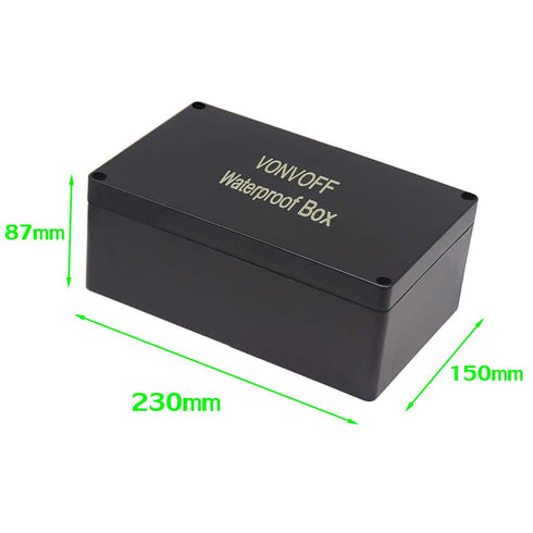DIY Electrical Box, Universal Junction Box, Dustproof Waterproof IP65 ABS Plastic, with 4pcs M16 Cable Gland,