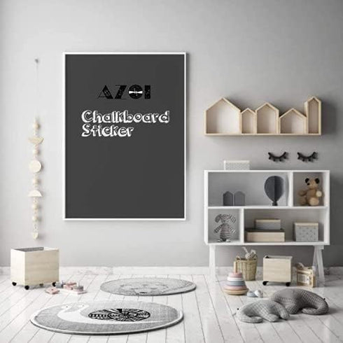 Chalkboard Wall Stickers, Self Adhesive Removable Reusable Erasable Wallpaper for Kids Home Office