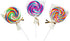 School Pencil Accessories Scented Swirl Pop Erasers, Lollipop Shape 3 pcs