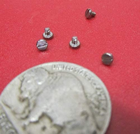 K-mac 18-8 M1.6 .35 mm 2 mm 20 Stainless Steel Cheese Head Slotted Machine Screws, FT, x Thread Size x Length, Pcs