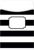 BARKER CREEK Peel & Stick Library Pockets, Wide Stripes, 3 Designs, Great for Holding Library, Index, and Flash Cards, Hall Passes, Recipes, and More! 3-1/2" x 5-1/8", 30 per Pkg (1246), Assorted by BARKER CREEK