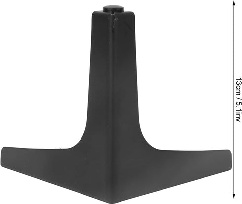 Phefop (13 (1.8mm Iron Electroplated Furniture Cabinet Leg, Stable Triangular Structure with Anti Skid Wear Leg Pads