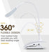 15 Dimming, Table Lamp, Clip on Table Light with Led Beads, Eye-Care Adjustable Brightness (Warm and Cool White)