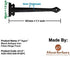 7" Dummy (4 Pack, Adonai Hardware "Agee Heavy Duty Antique Cast Iron Strap False or Faux or Hinge Front Matte Black)