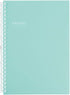 LIHITLAB Pastello Refillable Note Book/Journal, Lined Paper, 8.3 x 6.1 inches, Pastel Blue (N1958-19)