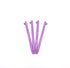 Balmy Pastel Ballpoint Pens, Purple 4Pcs, Comfortable Writing Pens, Black Ink Medium Point 0.7 mm, Cute Office Supplies
