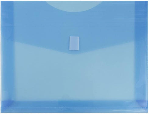 JAM PAPER Plastic Expansion Envelopes - 9 3/4 x 13 with 2 Inch Expansion, Assorted Colors, 6/Pack