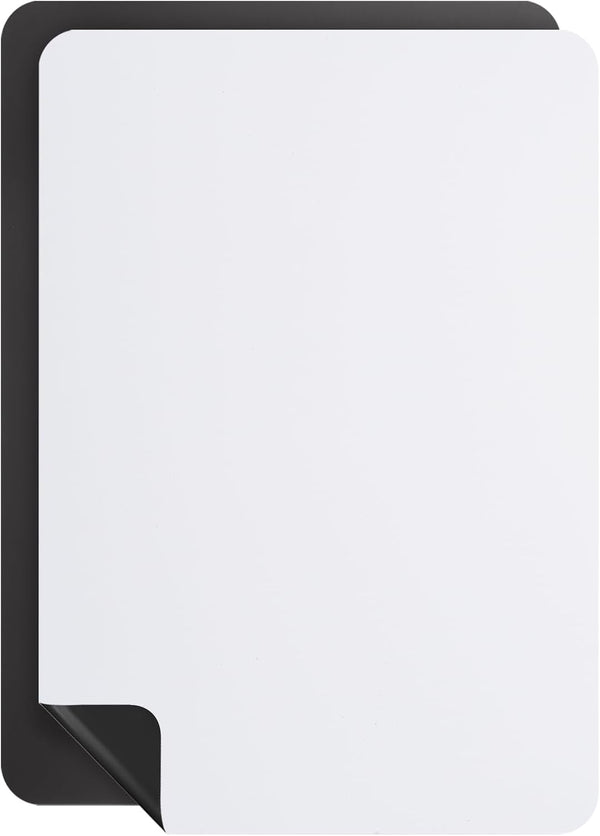 PATIKIL Magnetic Dry Erase Whiteboard Paper, 2 Pcs 17" x 12" Adhesive Round Angle Side Magnetic Whiteboard Paper