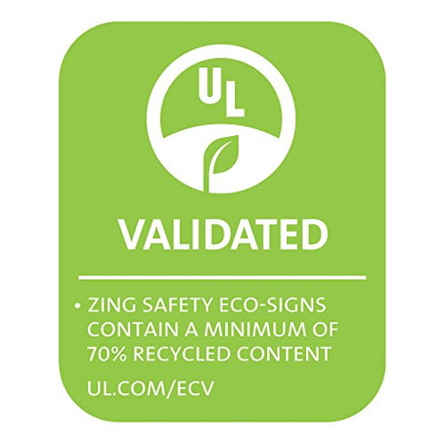 Zing Green Products 2805 Recycled Plastic "Notice It is Illegal to Carry a Firearm" Sign - Ohio, 14" x 10"