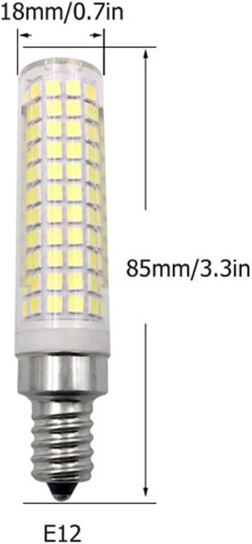 15W E12 LED Light Bulb Warm White 3000K, 136 LEDs 2835 SMD, Dimmable, 150W Halogen Equivalent, AC110V, E12 Base for Home Lighting, E12 LED Corn Light Bulbs, Pack of 4 by Edearkar
