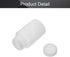 Othmro 100ml Plastic Bottles, Wide Mouth Liquid Solid Round Bottles for Sample Storage (White Translucent)