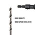 Countersink Drill Bit Set with 1/4 Hex Shank, HSS4241#6/10/13/16 Drill Bits with Hex Key Wrench - 4 PCS