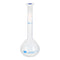 PATIKIL 250ml Volumetric Flask, Polypropylene Graduated Measuring Flask with Plug Cap for Laboratory