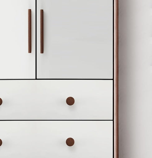 PIYYQNY 6 Pack 192mm/7.5 Inches) Drawer Handles Natural Wood Cabinet Pulls Drawer Wardrobe Wooden Handles Suitable