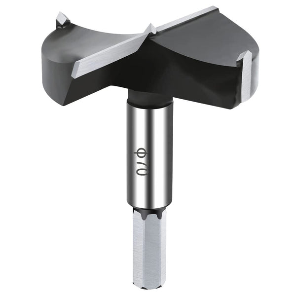 Carbide Forstner Drill Bit 2-3/4 Inch, Tipped Bit for Wood Drilling, Hinge Cutter Tool Kits for Hard Wood, Plywood,