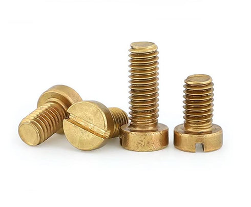 HSCRSTAR M2x3mm 50pcs Brass Slotted Cheese Head Screw Brass Screw Brass Bolt