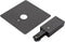 mirrea Black H Type Live End Connector for Ceiling Track Lighting