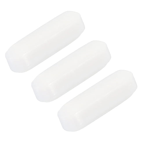 MECCANIXITY Magnetic Stirrer Mixer Stir Bar Rod, 10mm PTFE Coating Magnet for Laboratory Use - 3Pcs