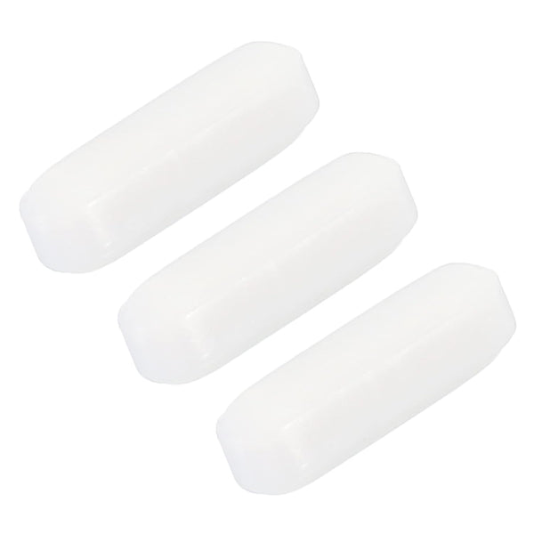 MECCANIXITY Magnetic Stirrer Mixer Stir Bar Rod, 10mm PTFE Coating Magnet for Laboratory Use - 3Pcs
