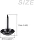 Upholstery Nail Tacks (11x17x3.5mm) 25Pcs, Iron Round Thumb Push Pins - for House Construction, Home Kitchen Furniture, Black