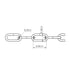 5/32-in X 10-ft Weld Stainless Steel Straight Link Chain for Home Improvement, Capacity 500lbs