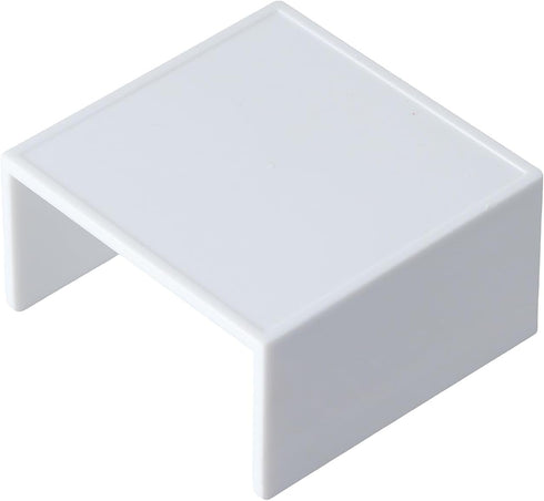 dohobby White Thickened Plastic Sticky Note Holder - Convenient Note Storage Box for Office and Home Desk Organizers