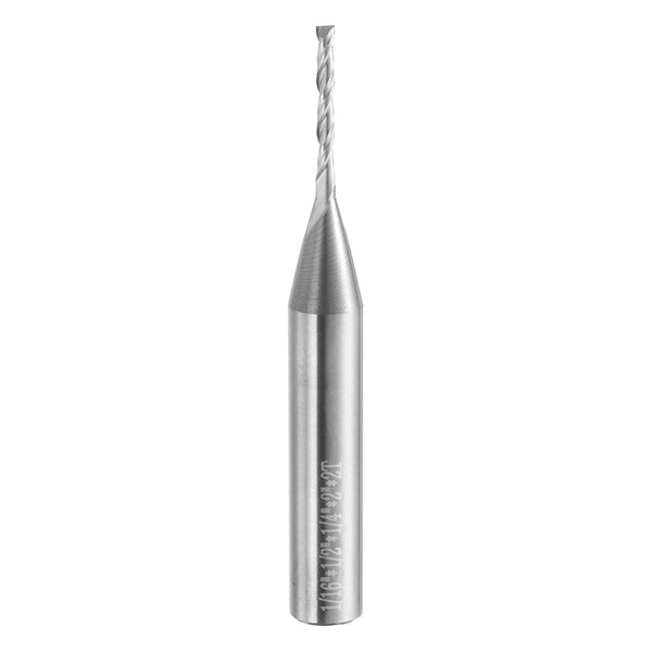 HARFINGTON Spiral Router Bit 1/16" Cut Dia 2 Flutes Up Cut End