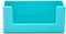 Poppin Business Card Holder - Holds 90 Cards, Easy-Access Open Front, Aqua Colorful Design