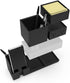 Bostitch Office Konnect Desk Organizer and Charging Station, 2 USB Ports & 2 Plugs for Phones and Tablets, Black