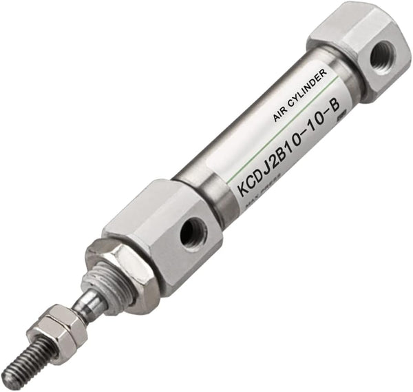 Stainless Steel Slim Air Pneumatic Cylinder CDJ2B 10-10, 10mm Bore, 10mm Stroke, Double Acting