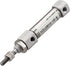 Stainless Steel Slim Air Pneumatic Cylinder CDJ2B 10-10, 10mm Bore, 10mm Stroke, Double Acting