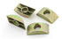 Half Moon Washer Furniture Nut Connector Nuts Spacer Washer Bronze Tone 12 Pcs with 8mm Hole Dia