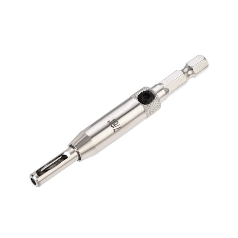 uxcell Self Centering Hinge Tapper Core Drill Bit, 7/64 Diameter for Woodworking, Silver