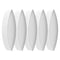 stonylab Magnetic Stir Bar, 5-Pack 50 mm Laboratory Stir Plate Bar Set for Stirrers, Olive Shape, PTFE-Coated