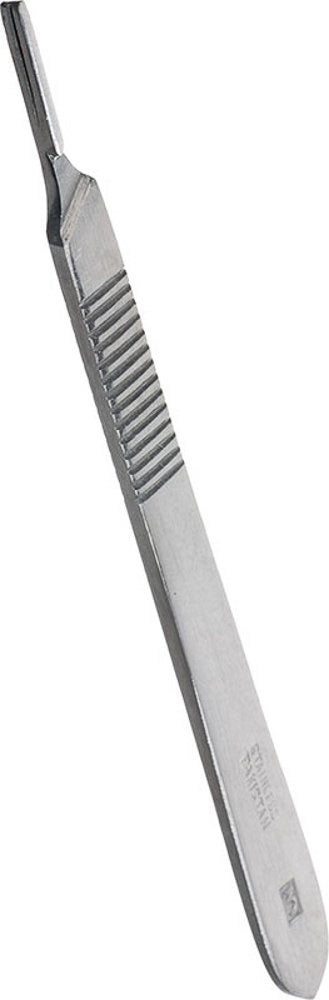 SE Stainless Steel Scalpel Handle - 5-Inch #3 Handle for Medical, Laboratory, and Hobby Use, Compatible with #11 Blades - HN3