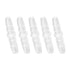 Quickun Plastic Hose Barb Fitting, 1/4" x 1/4" Barbed Splicer Mender Joint Adapter, Pack of 5