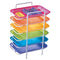 Plasdent 300FMS-6 9 5/8 6 5/8 7/8 Flat Tray Size F Mini Neon Pink X X